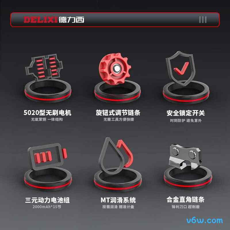 德力西3X26电链锯图片