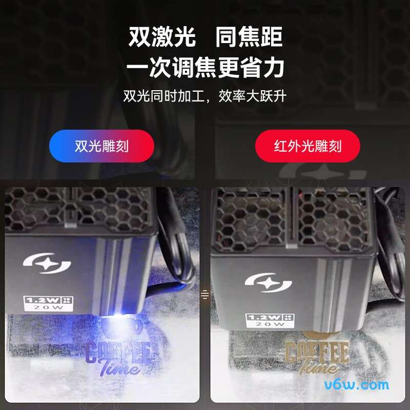 原子智造双光源激光雕刻机图片