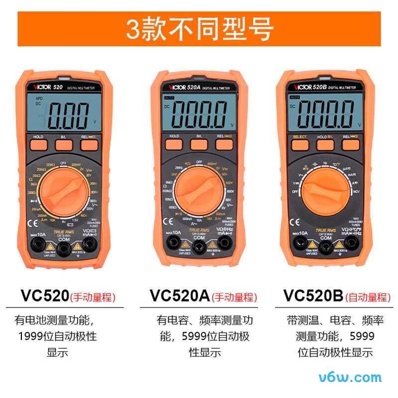 胜利仪器VC520万用表图片