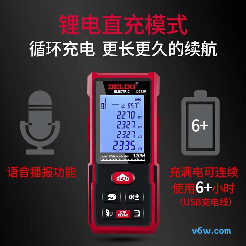 德力西DHECDYYCJYDE120测距仪图片