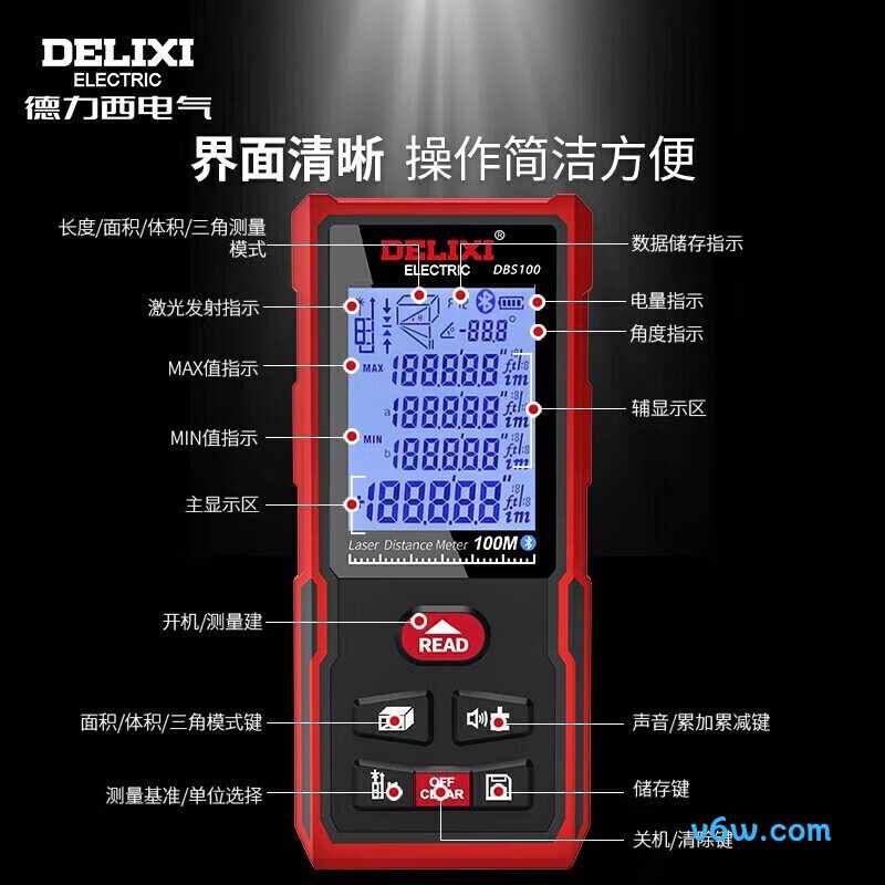 德力西DECEMLDDBS100测距仪图片