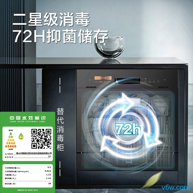 美的E7洗碗机图片