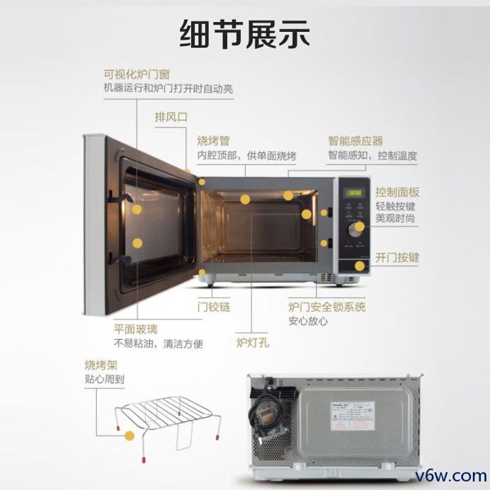 松下NN-GF37JW微波炉图片