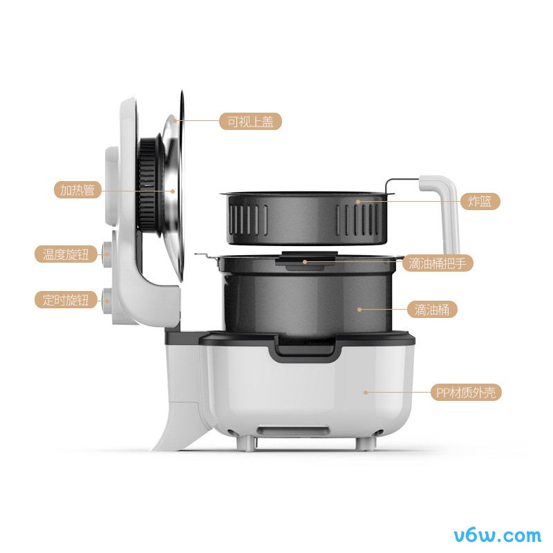 利仁KZ-J5000A空气炸锅图片