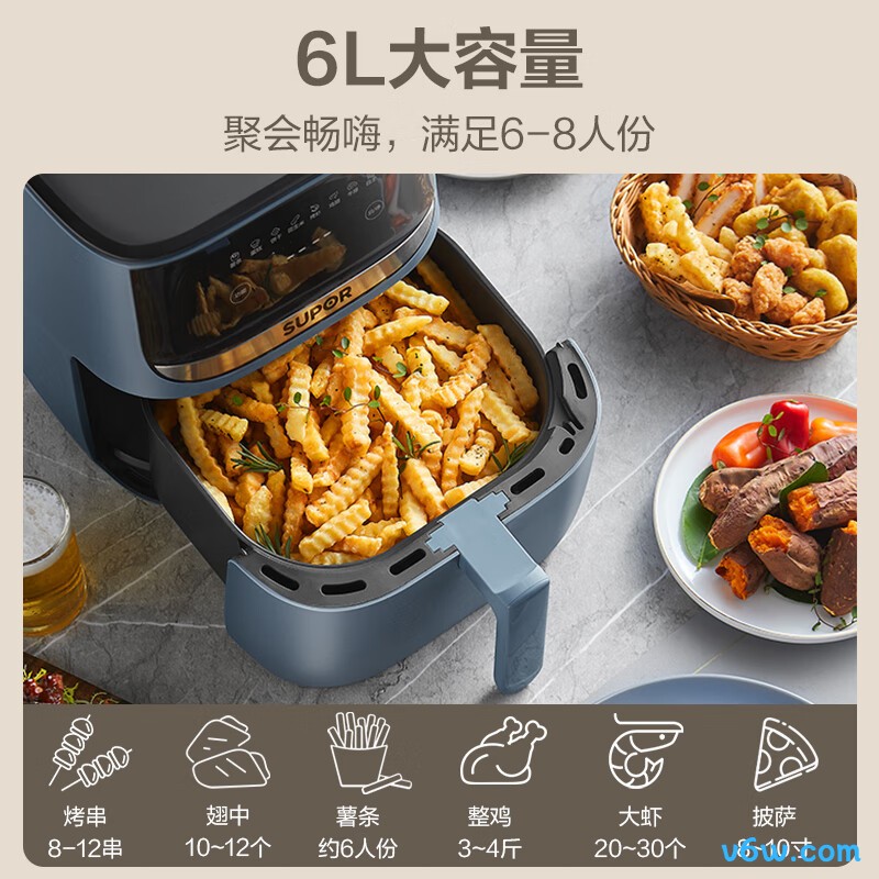 苏泊尔KD60D835空气炸锅图片
