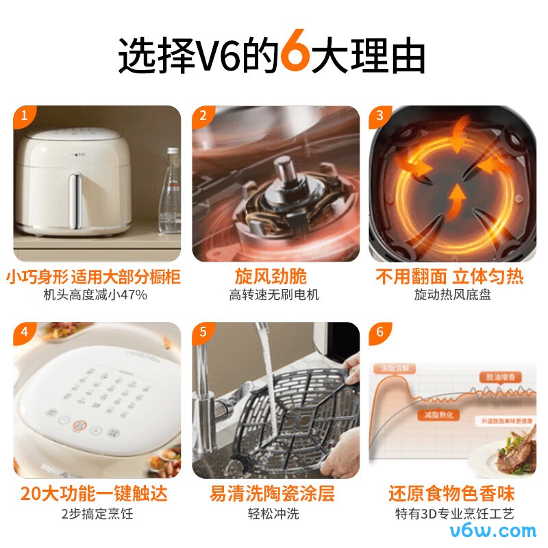 九阳KL60-V6空气炸锅图片