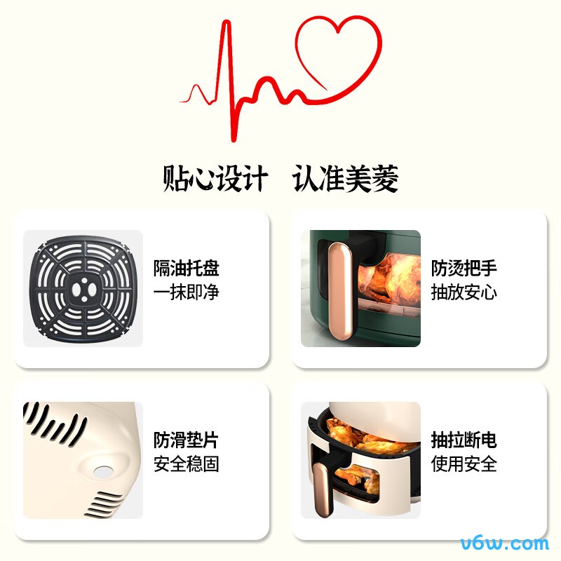 美菱MZG-DC4552AR空气炸锅图片