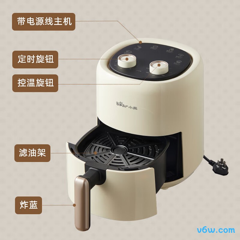 小熊QZG-E12W7空气炸锅图片