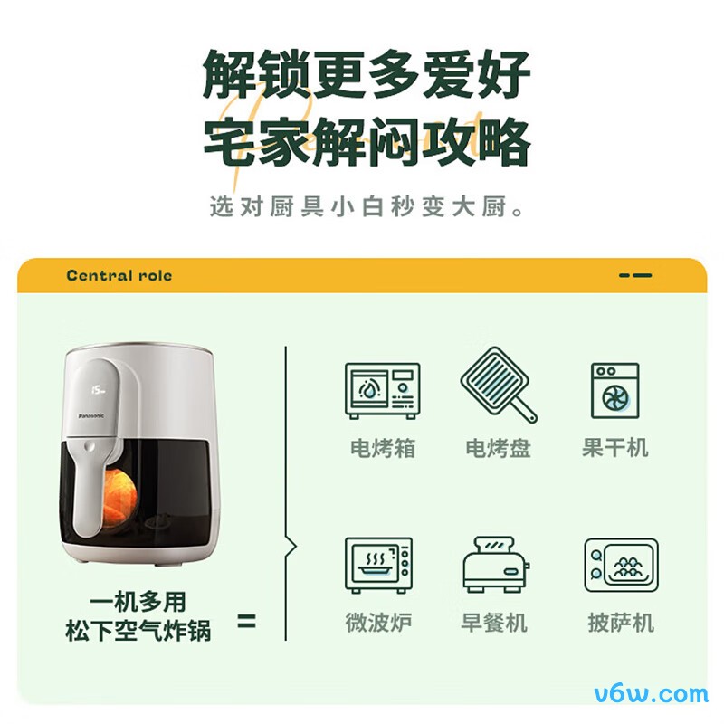 松下NF-HC150-W空气炸锅图片