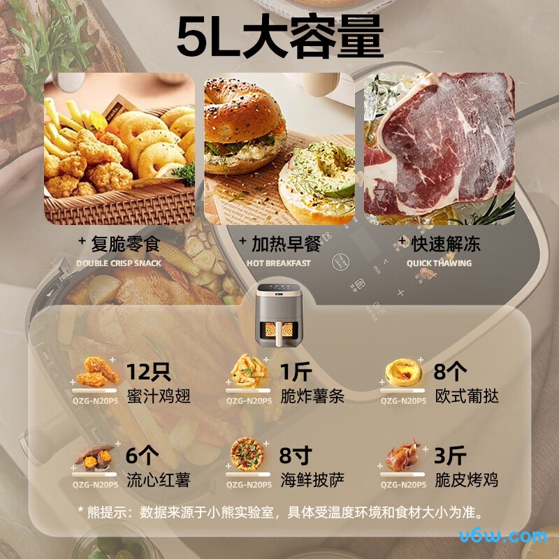 小熊QZG-N20P5空气炸锅图片