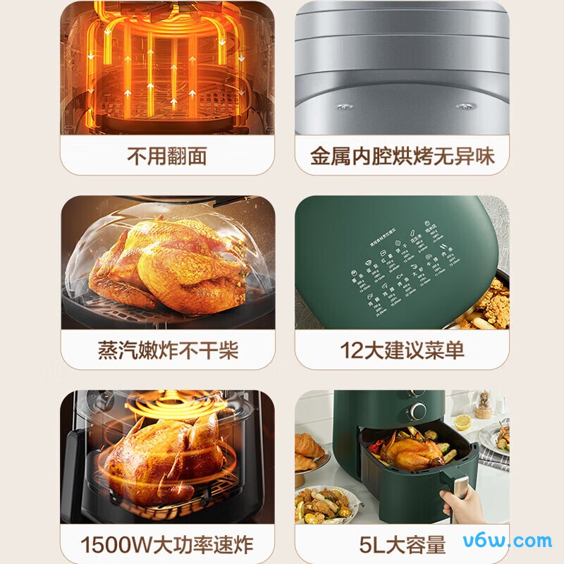 苏泊尔KJ50D821A空气炸锅图片