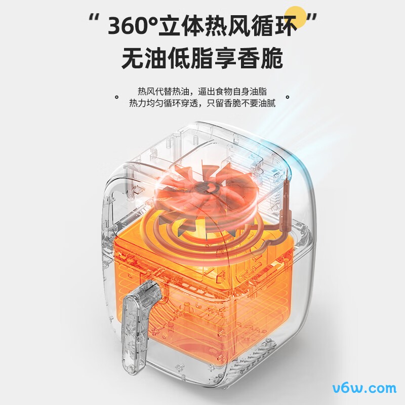 七彩叮当QC-KK01空气炸锅图片