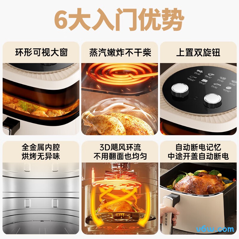 奥克斯AKZ-13A6004M空气炸锅图片