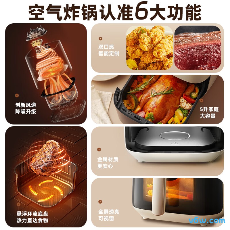 小熊QZG-P15R8空气炸锅图片