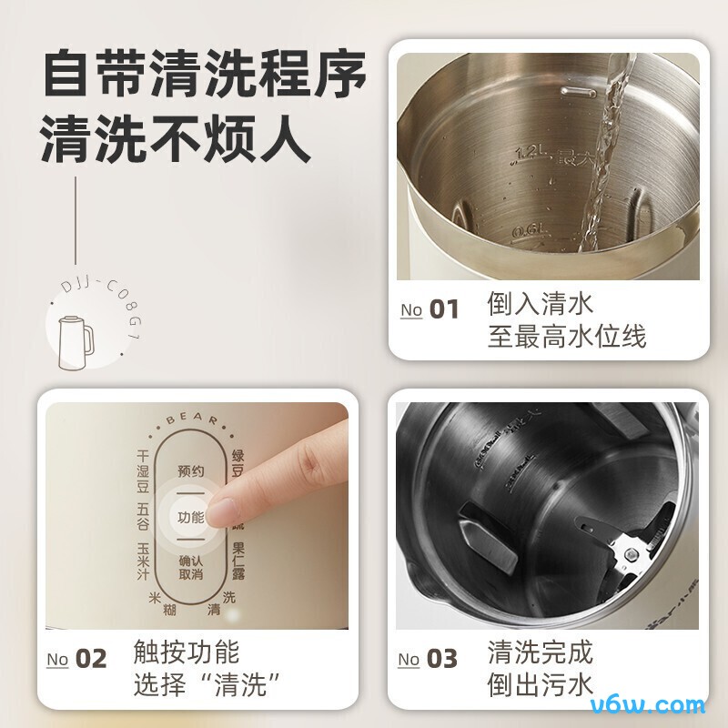 小熊DJJ-C08G1豆浆机图片