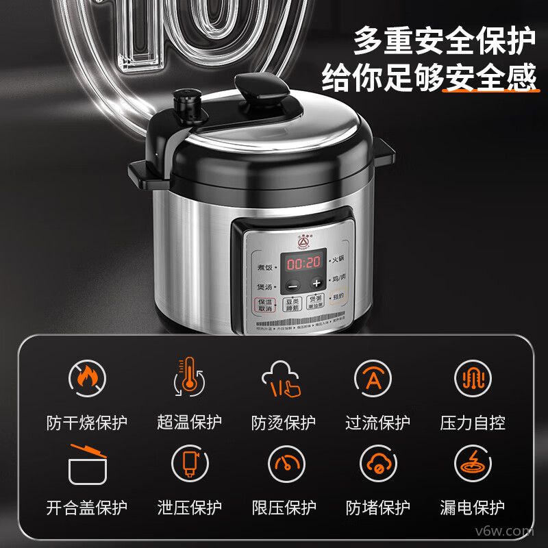 三角牌X9S25-1电压力锅图片