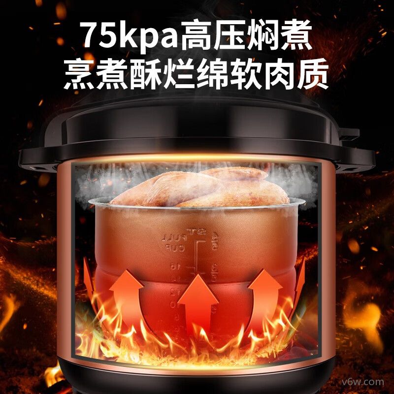 三角牌A07D80电压力锅图片