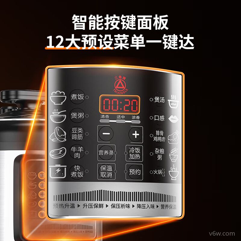 三角牌X140C电压力锅图片