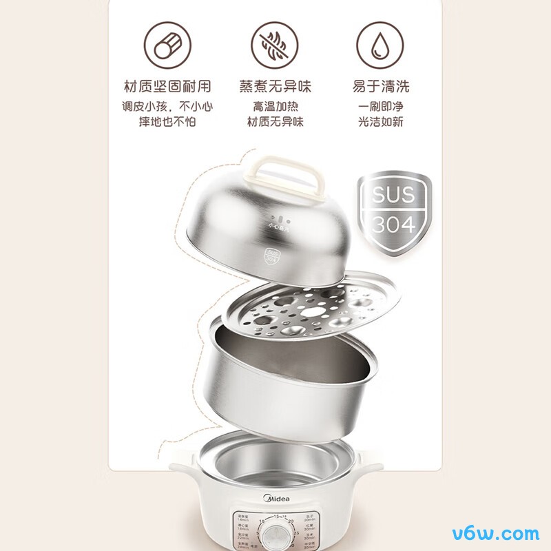 美的MZ-ZDE16T72煮蛋器图片