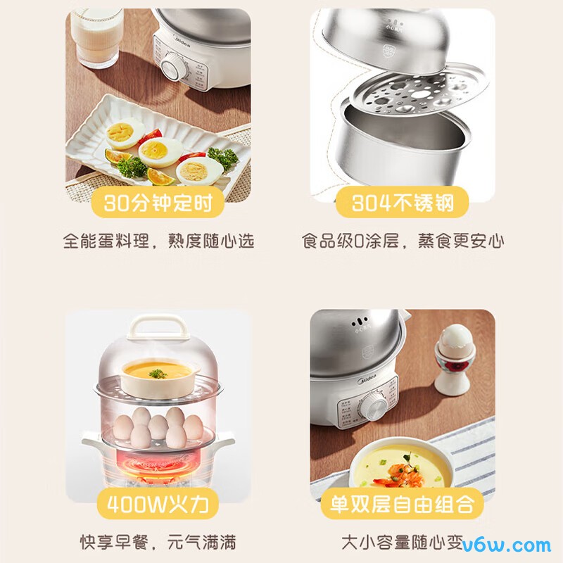 美的MZ-ZDE16D82煮蛋器图片