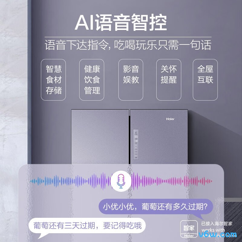 海尔BCD-656WGHTDV9N9U1冰箱图片