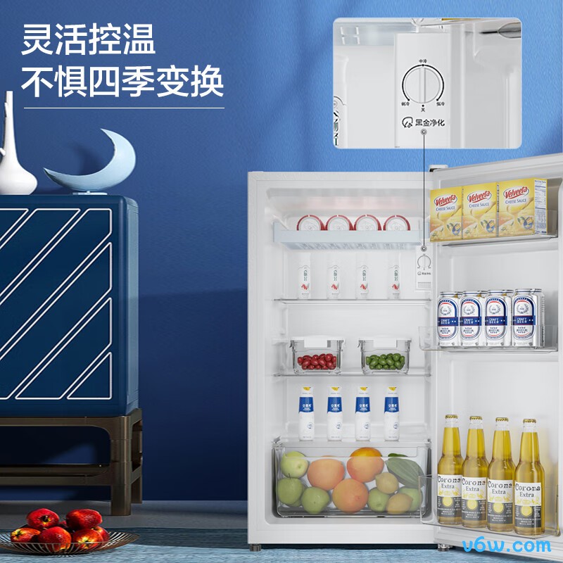 海尔BC-90GHSDE0W9冰箱图片