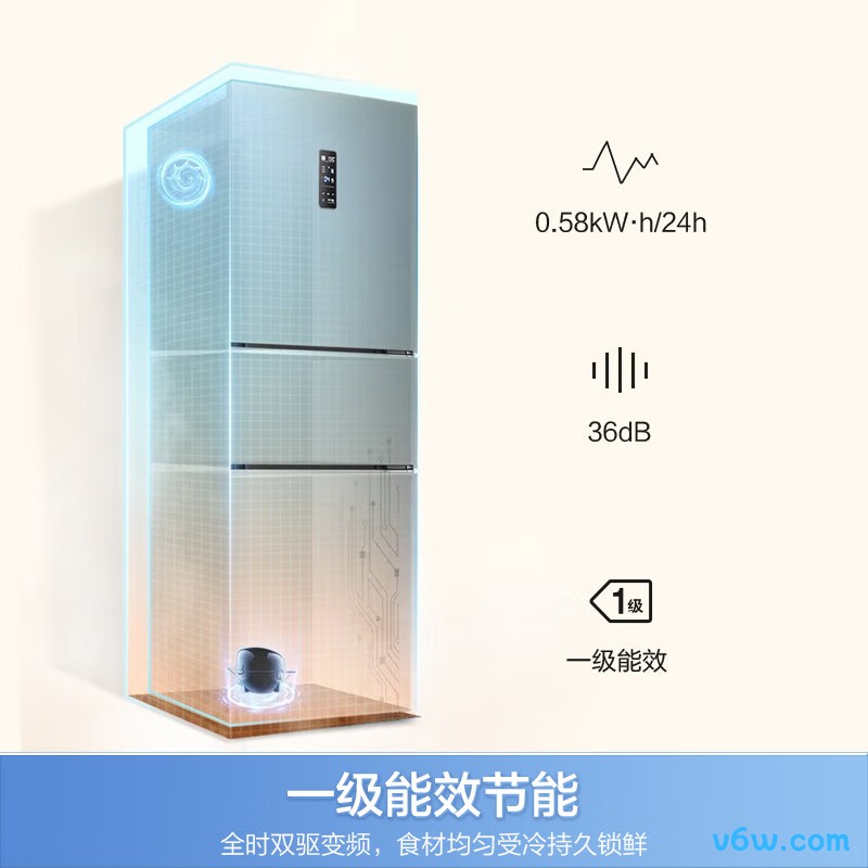 容声BCD-252WD18NP冰箱图片