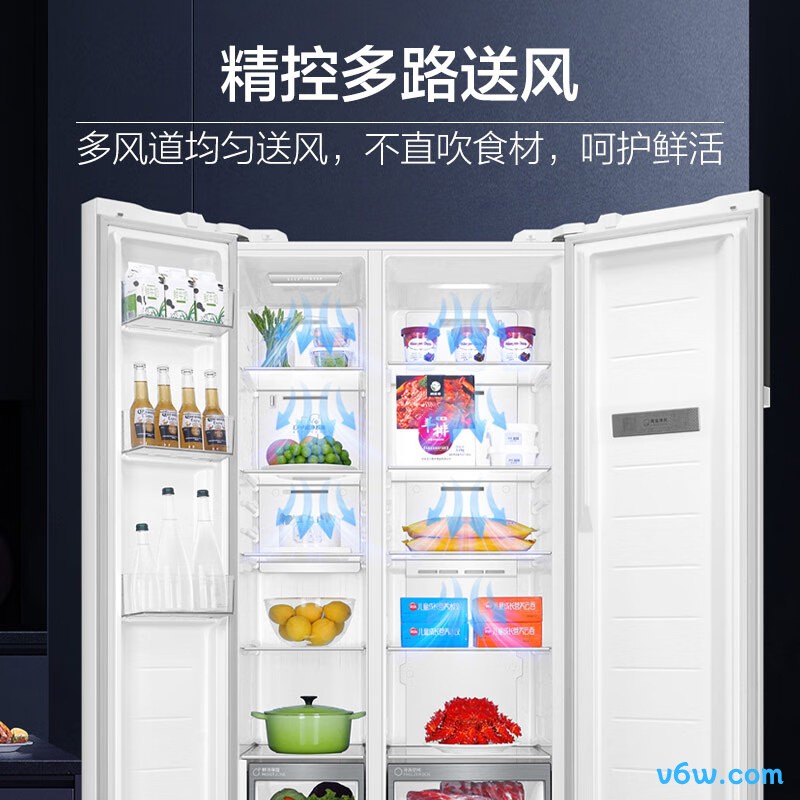 海尔BCD-621WLHSS95W9U1冰箱图片