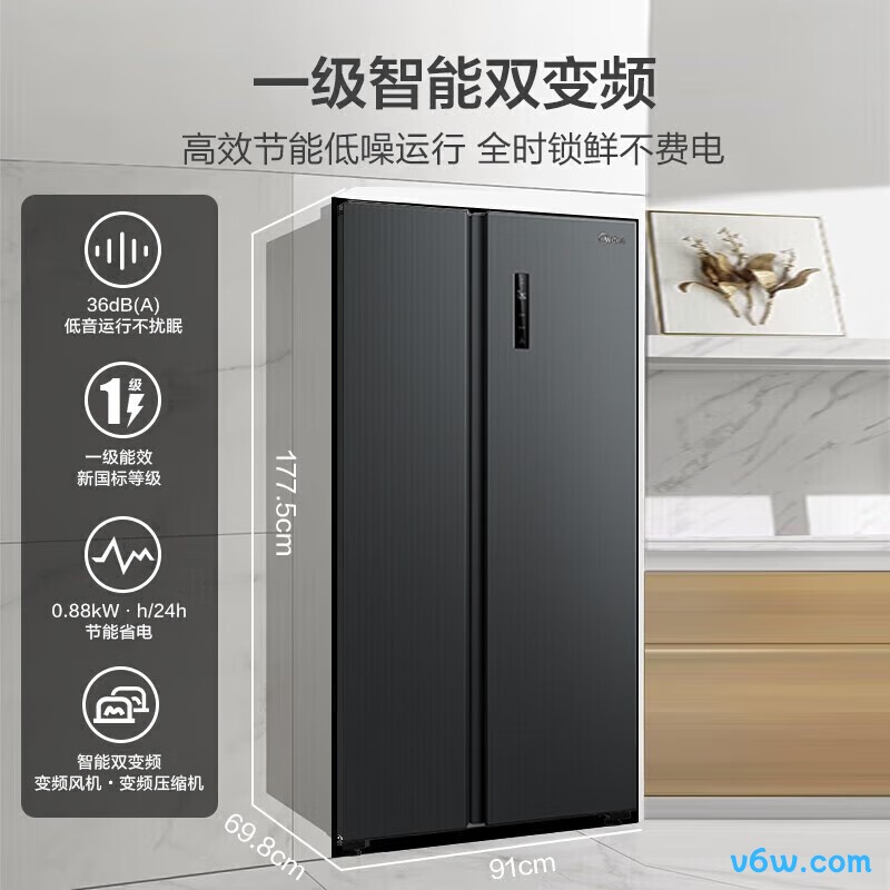 美的BCD-605WKPZM(E)