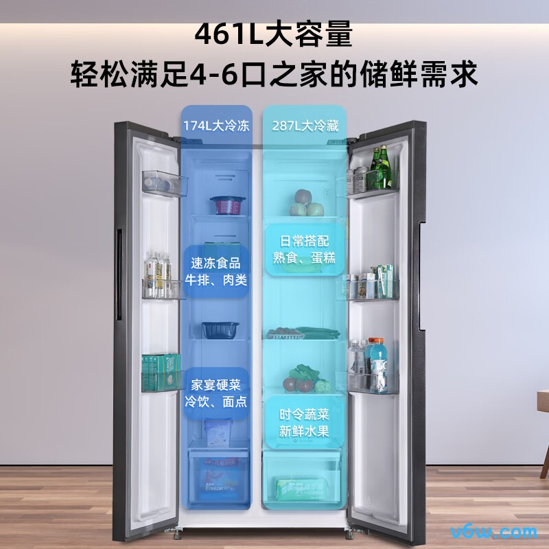 上菱BSE461PWL冰箱图片