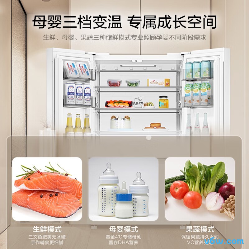 统帅BCD-411WLLFD7DW9U1冰箱图片