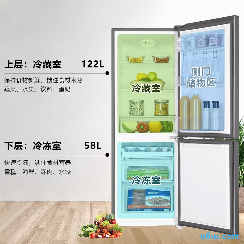 海尔BCD-180TMPS冰箱图片