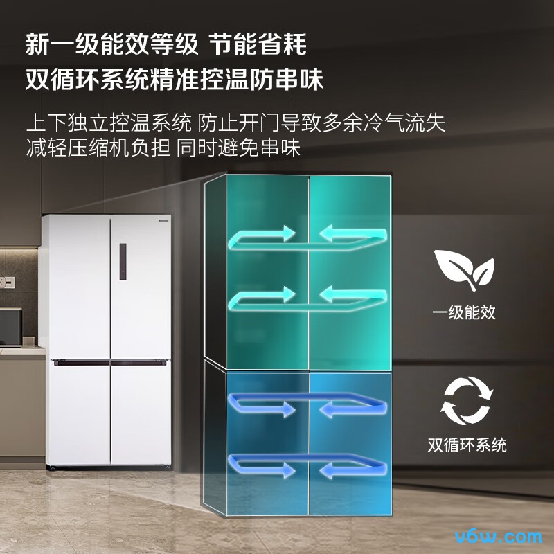 松下NR-JW58CMA-W冰箱图片