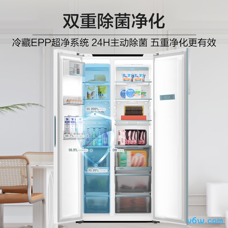 海尔BCD-561WLHSS14W9U1冰箱图片