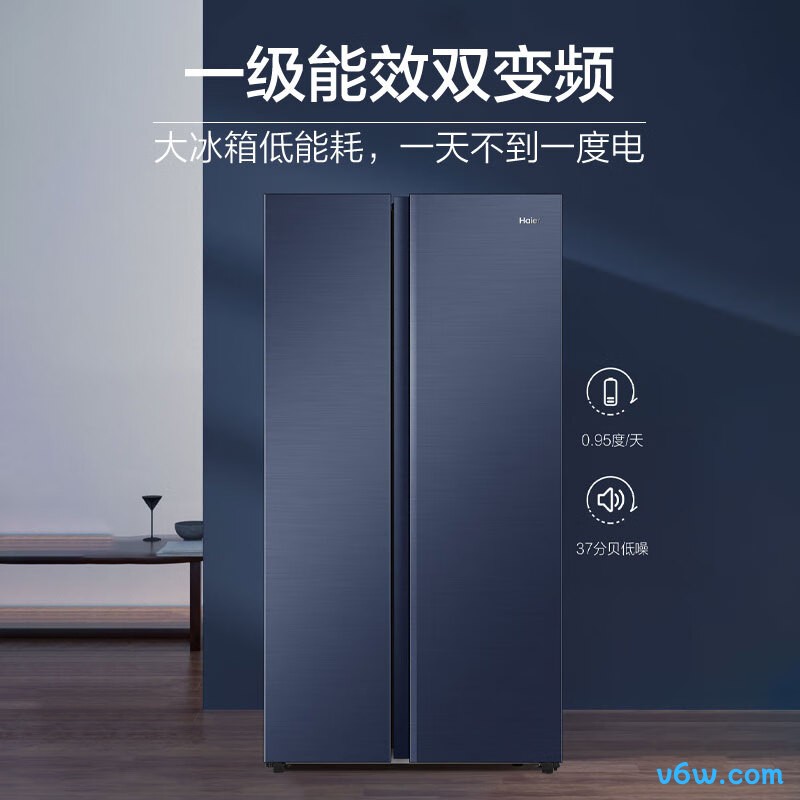 海尔BCD-618WGHSSEDBL