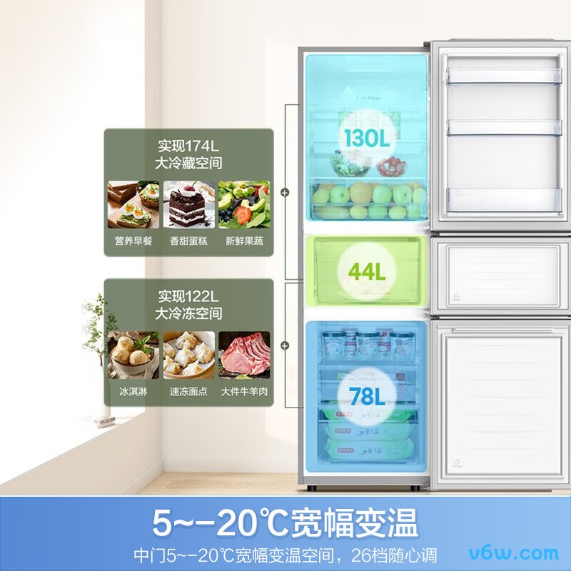 容声BCD-252WD18NP冰箱图片