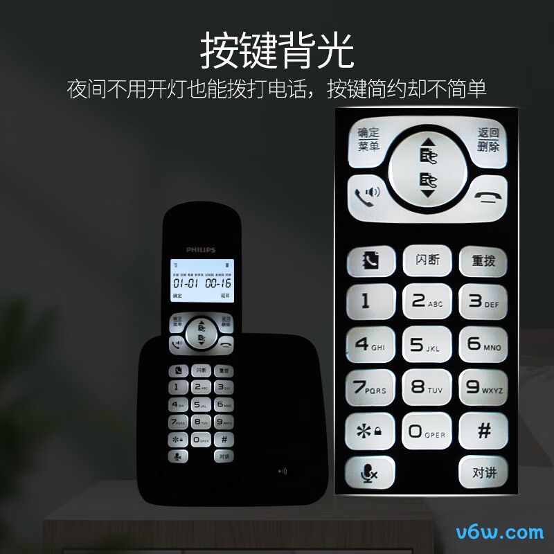 飞利浦DCTG186G电话机图片