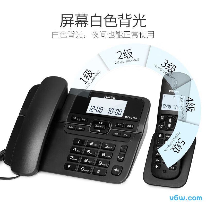 飞利浦DCTG188电话机图片
