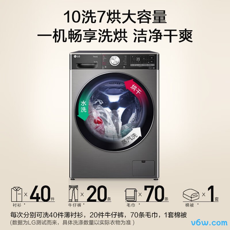 LG-FCW10D4PA洗衣机图片