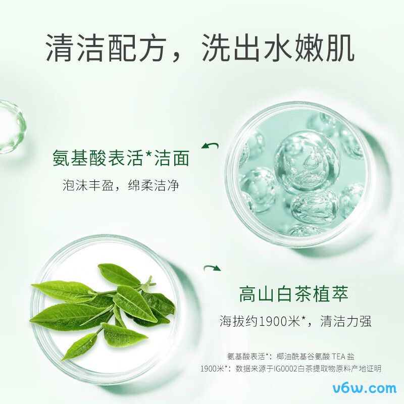 植物医生高山白茶氨基酸洗面奶图片