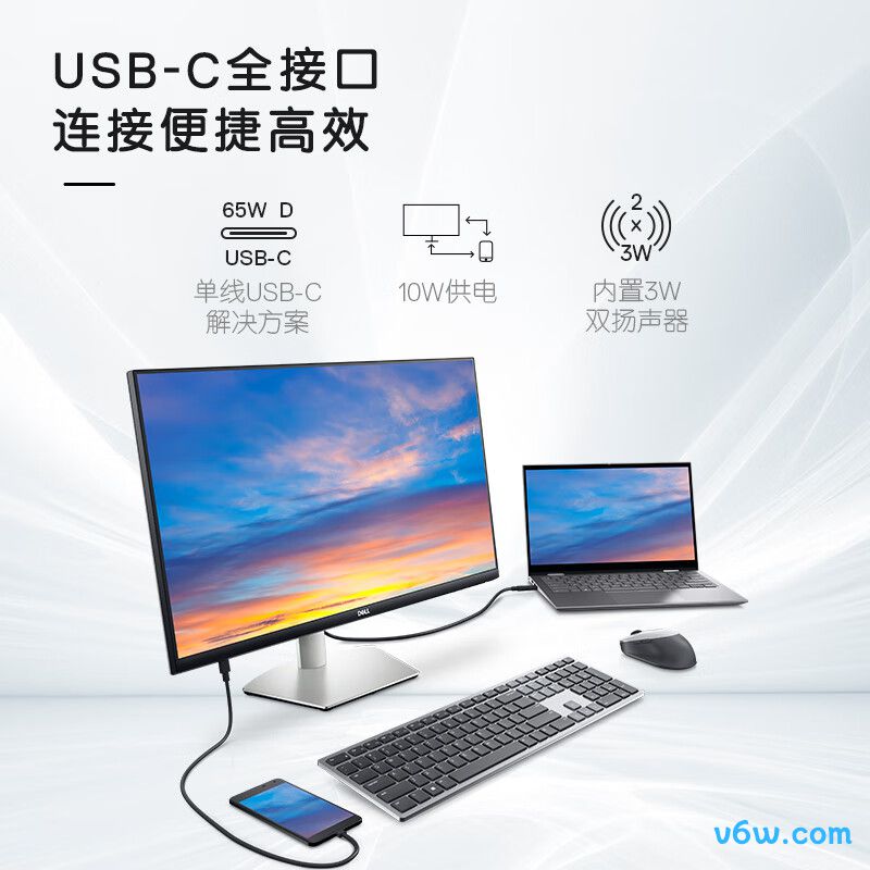 戴尔S2722QC显示器图片