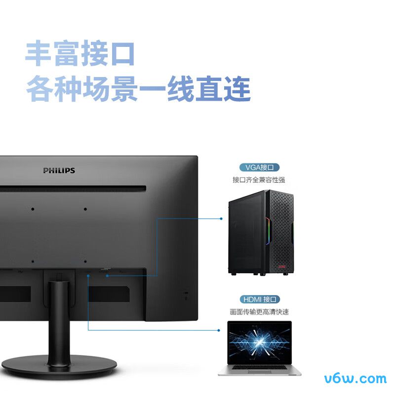 飞利浦221i8显示器图片