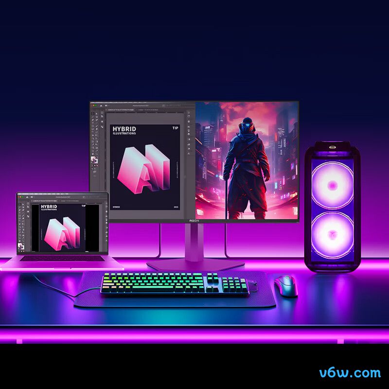 AOCAG326UD显示器图片