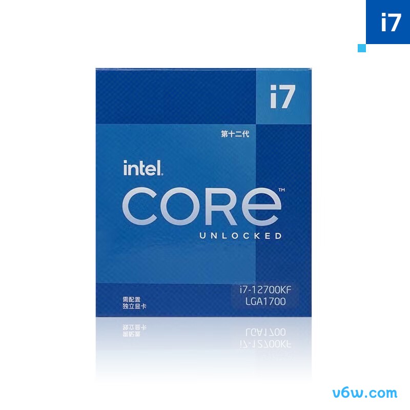 英特尔i7-12700KFCPU图片