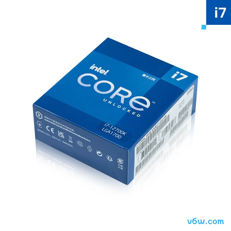 英特尔i7-12700KCPU图片