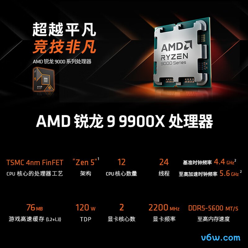 AMD 锐龙 9 9900X