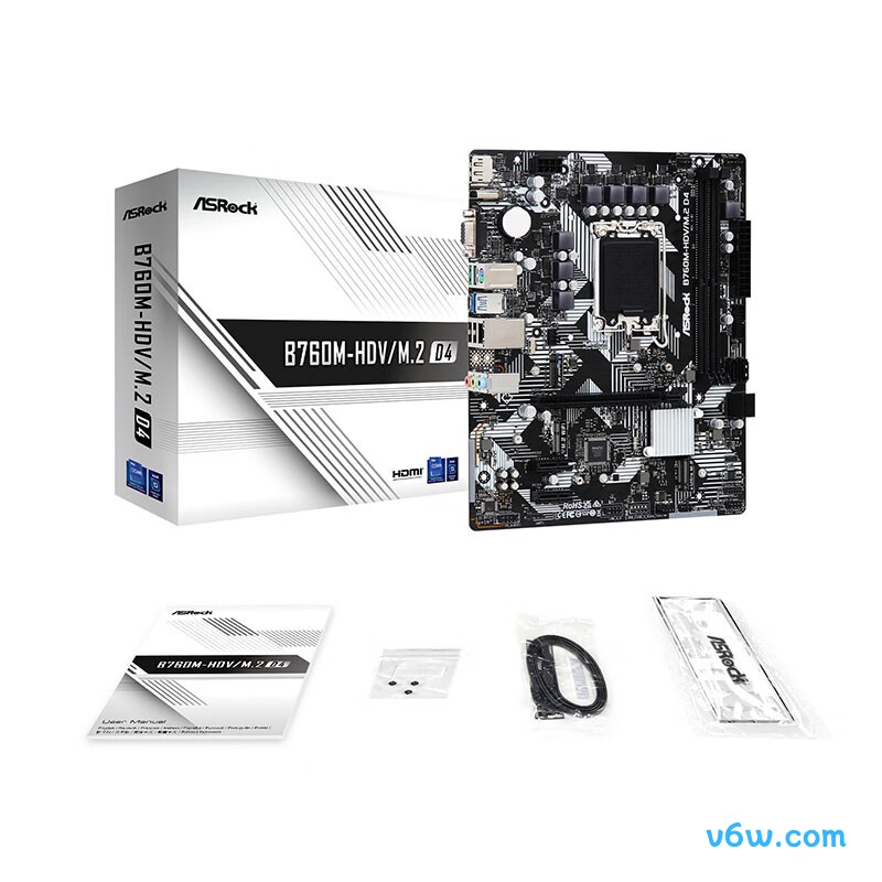 华擎B760M-HDV/M.2 D4主板图片