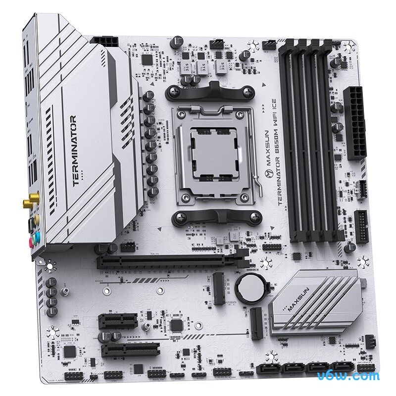 铭瑄MS-终结者 B650M WIFI ICE主板图片