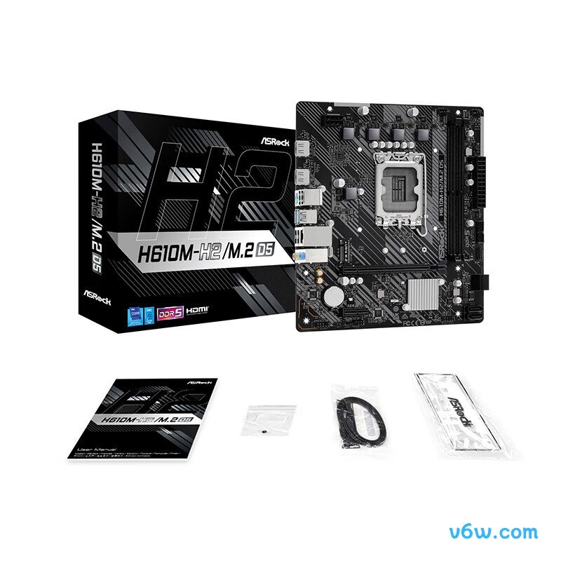 华擎H610M-H2/M.2 D5主板图片