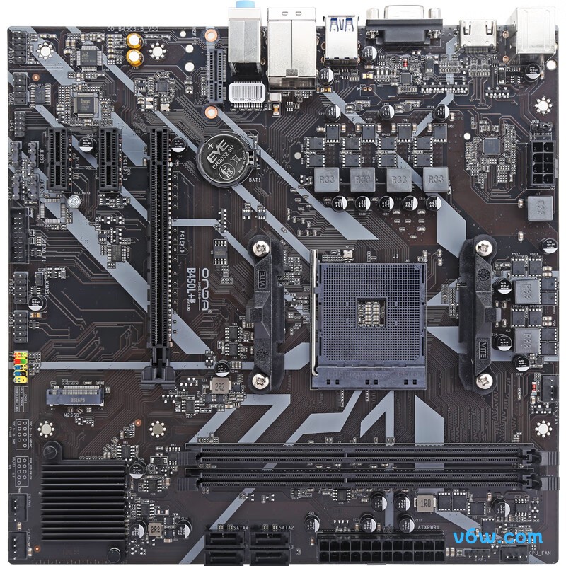 昂达B450L+B主板图片